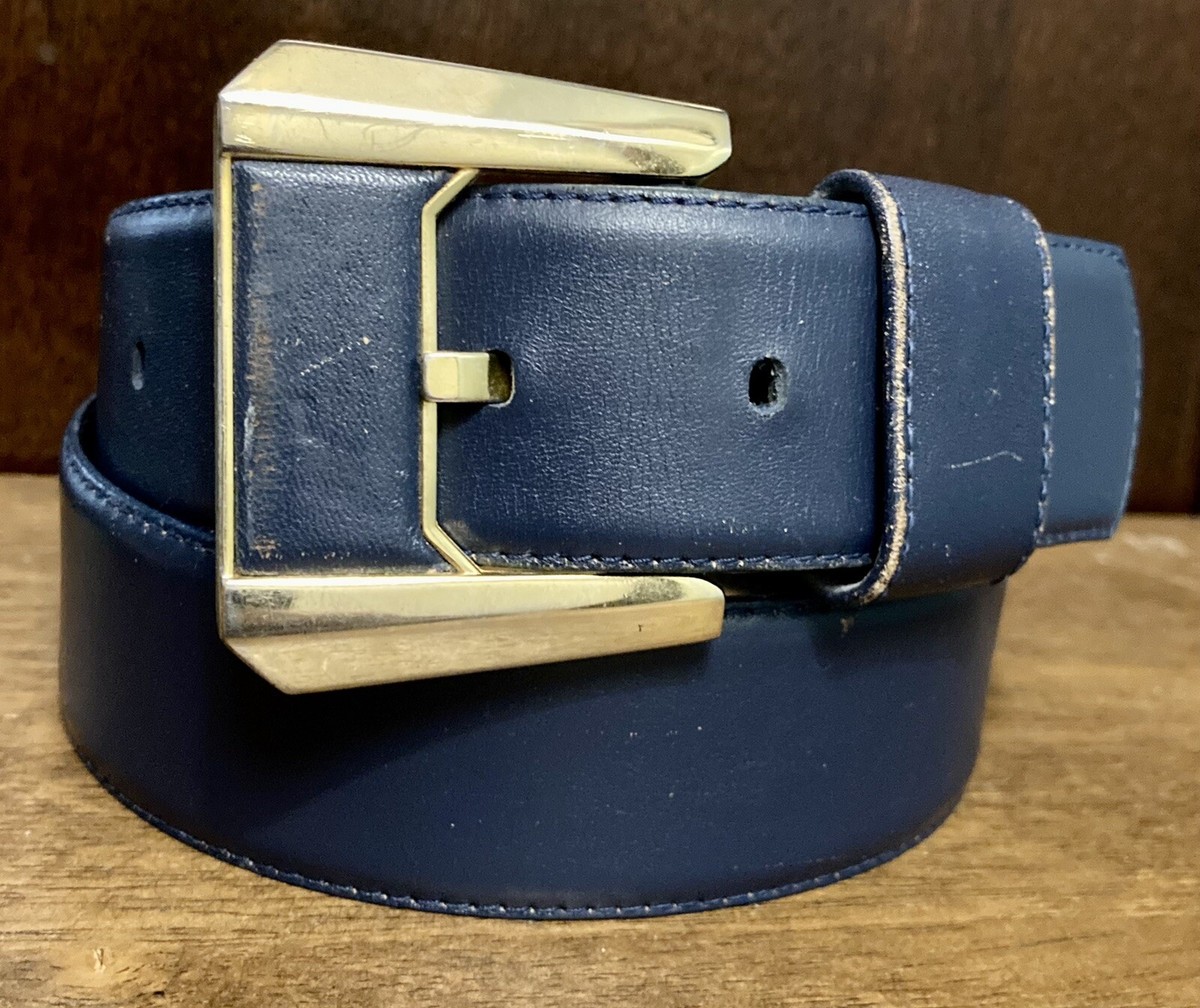 Liz Claiborne Blue Vintage Full Grain Semi Aniline Leather  display picture 1