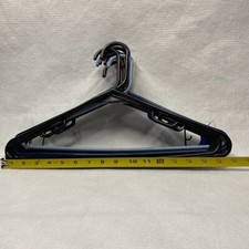 Clothes Hangers Plastic Lot of 12 Various Colors