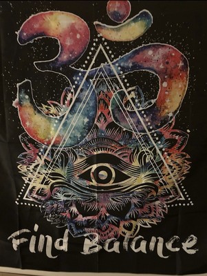  Find Balance  Wall Tapestry