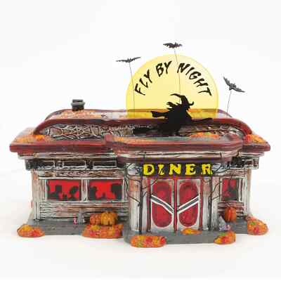 Dept 56 FLY BY NIGHT DINER Halloween Village 6013604 BRAND NEW