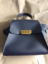 Zac Posen Blue Eartha Iconic Top Handle
