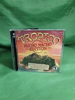 Tropico Mucho Macho Edition PC/Computer Software 2002 Paradise Island 2 Discs
