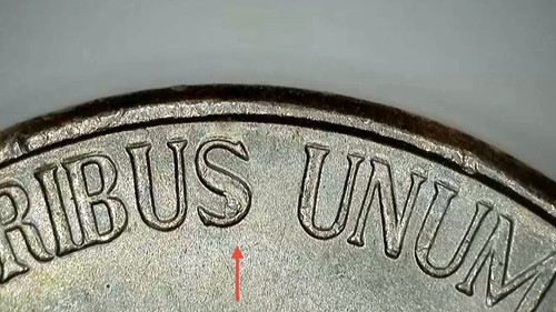 2014-P Jefferson Nickel Error: Struck Through/Die Chip - Picture 5 of 11