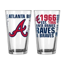 Atlanta Braves Boelter MLB Spirit 16oz Pint Glass (1)