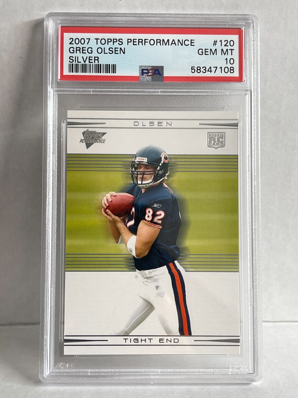 Greg Olsen Topps Performance #120 Silver