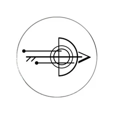 Geometric Art Alignment Golf Ball Marker Gift + HAT CLIP