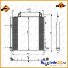 Condenser, Air Conditioning Easy Fit NRF 350221 for Mitsubishi