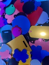100+ Engravable Anodized Aluminum Blank Pet Luggage Tags - Seconds, Not Perfect
