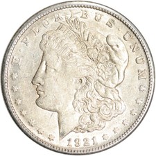 1921 S  Morgan Silver Dollar Coin $1 - AU