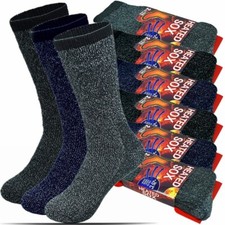 3 Pairs Men Winter Heavy Duty Heated SOX Thermal Socks Insulated Boot Size 10-13