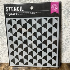 New Hero Arts "ART DECO ARCHES Stencil 6"x6" 2021