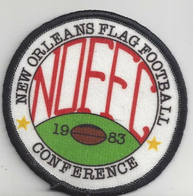 PATCH NEW ORLEANS FLAG FOOTBALL 1983 CONFERENCE NOFFC             JD