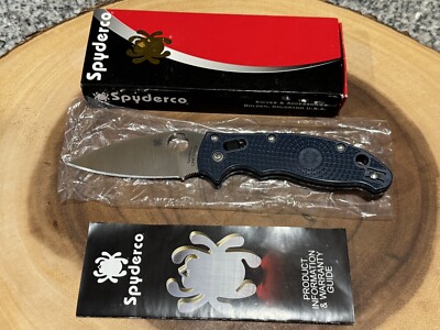 Spyderco Manix 2 Lightweight Pocket Knife - Dark Blue (C101PDBL2)