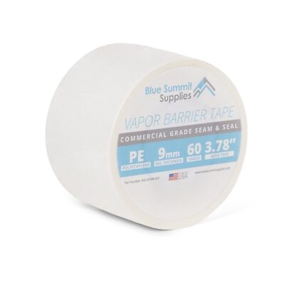 Blue Summit Supplies Vapor Barrier Tape, PE 9mm Polyethylene Tape, Moisture B...