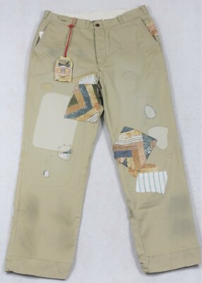 polo jeans with patches