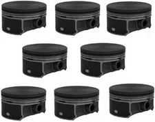 .75 Bore Flat Top Hypereutectic Pistons Set 1999-2004 GM Chevrolet 4.8L 5.3L