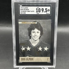 Doug Gilmour 1993 Classic Draft Gold Auto SGC 9.5 Auto 10
