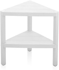 Triangle Corner Shelf Space-Saving Freestanding Shelving Unit Storage Bookcase