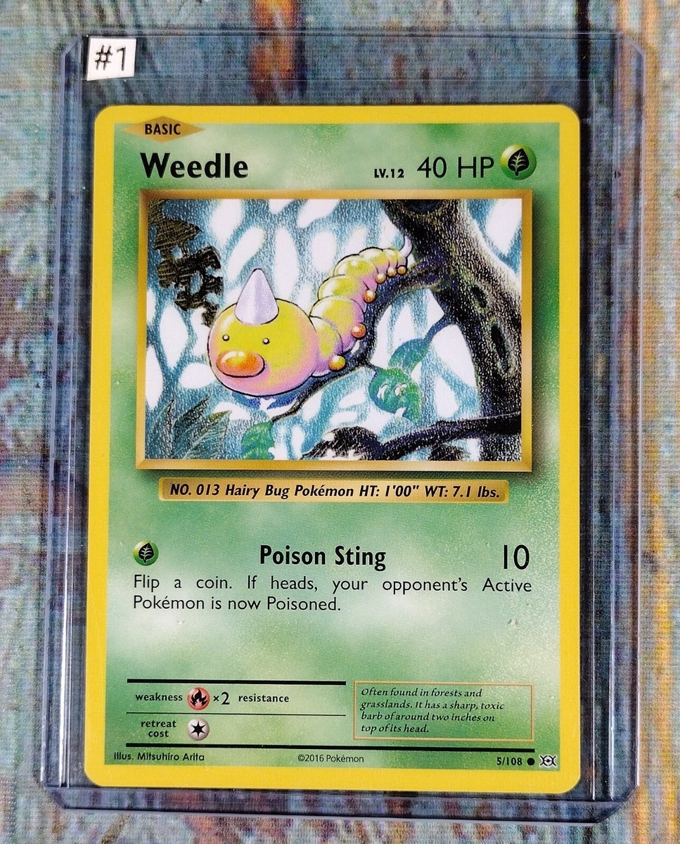 WEEDLE 5/108 Common / XY Evolutions 2016 / Basic Pokémon NM (#1