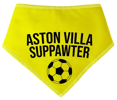 aston villa dog bandana