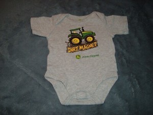 John Deere Tractor Dirt Magnet Infant 12 Months One Piece