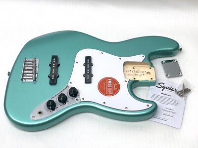 SMALL CRACK! Fender Squier ACTIVE Jazz J Bass FULLY LOADED Body 4-String Bass