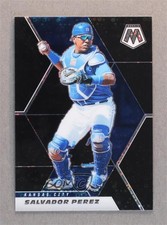 2021 Panini Mosaic Quick Pitch Black Mosaic Prizm 1/1 Salvador Perez #137 5l2