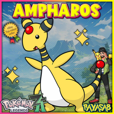 Ampharos Alpha Pokmon Legends ZA 6IV Best Stats Home  Mega Evolution Shiny/Non