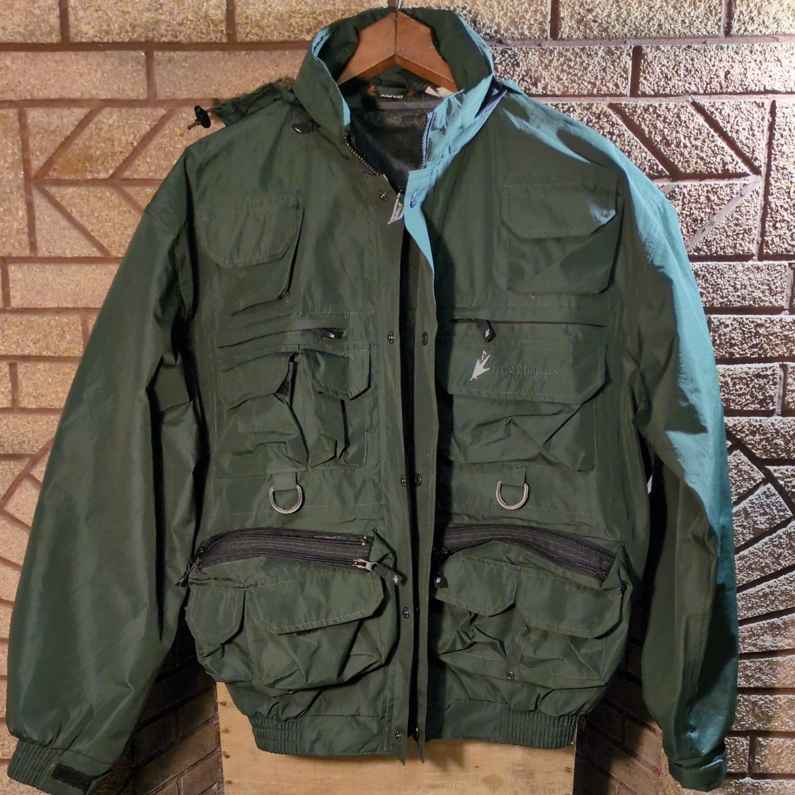 FROGG TOGGS Cascades Sportsman's Pack Jacket, Green, Size Medium (NT1103)