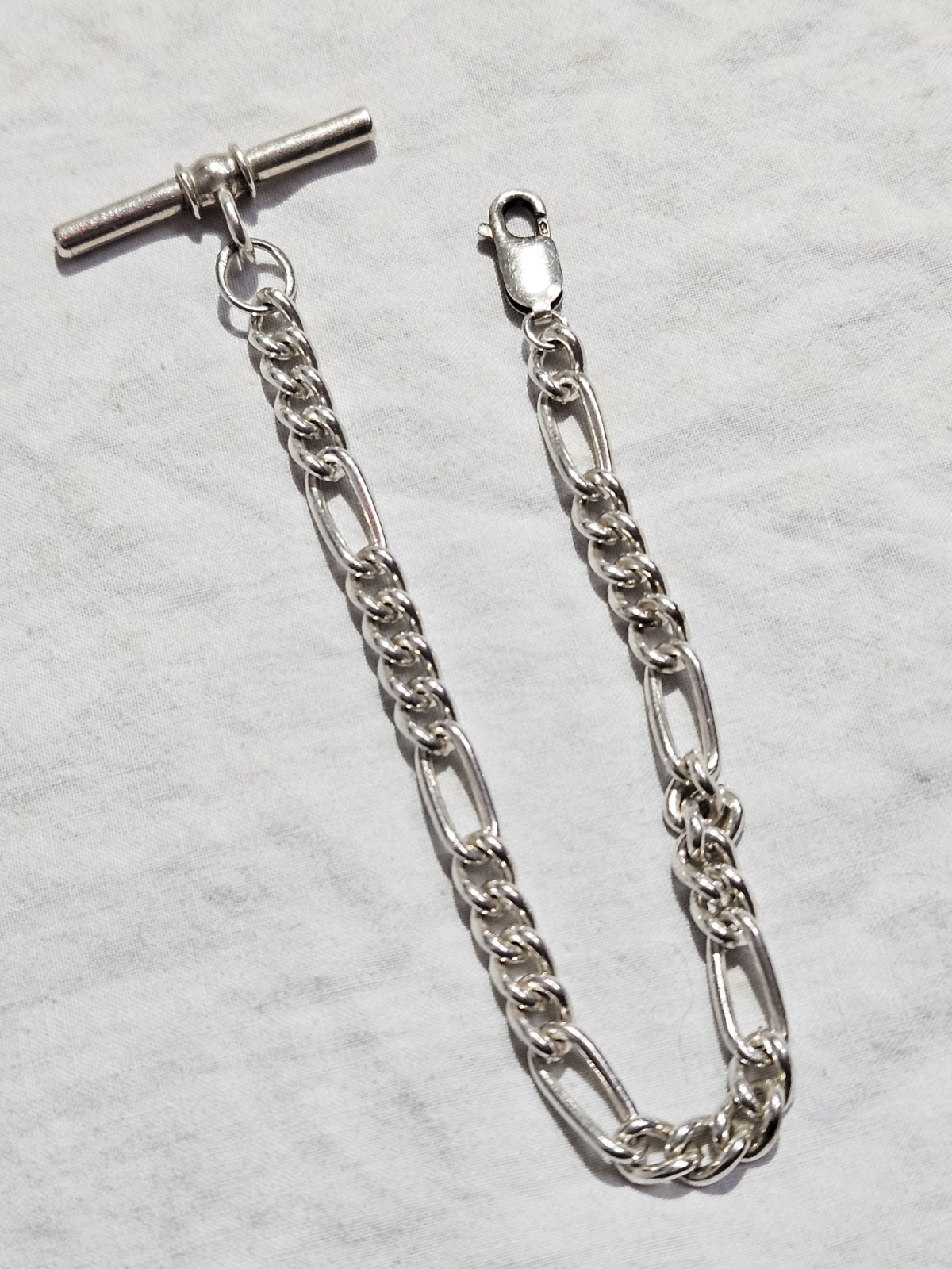 Pocket Watch Albert Chain. Solid Silver. - image 4