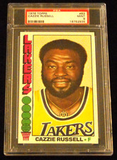 1976 Topps Basketball #83 Cazzie Russell Los Angeles Lakers PSA 9 Mint Beauty!
