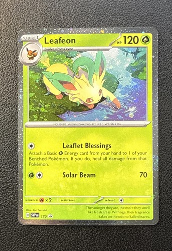 Leafeon - Black Star Promo (Cosmos Holo) 170 Scarlet & Violet English NM