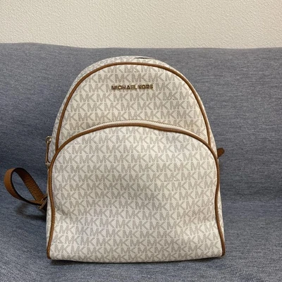 Sac à dos d'école de voyage pour femme Michael Kors Sac à bandoulière blanc - Photo 1/3