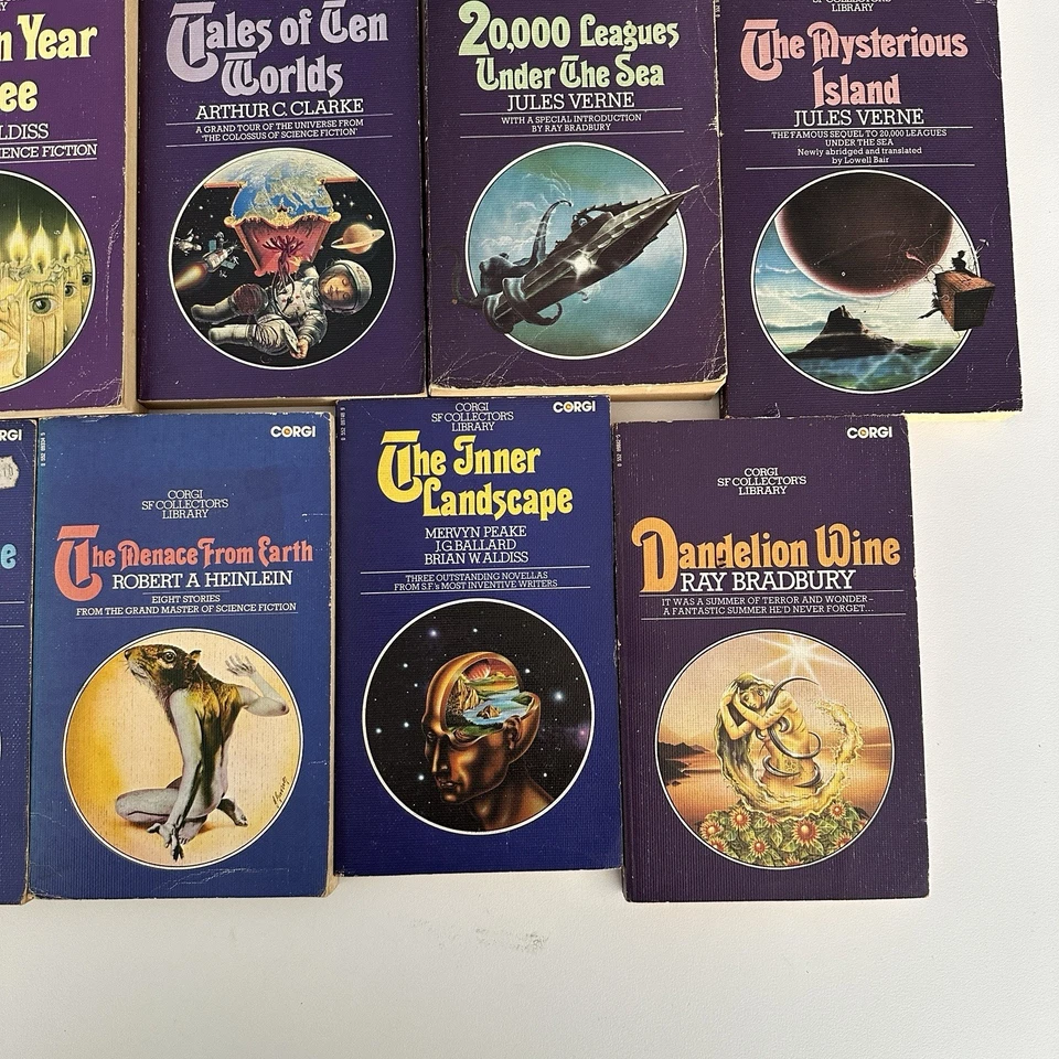 Corgi SF Collector’s Library Sci Fi Lot X14 Verne Bradbury Aldiss Asimov + MORE! - Image 4 of 4