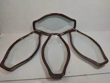 4 TOSCANY COLLECTION GOURMET WARE Oval Casserole Oven To Table Vtg JAPAN 9x5” 