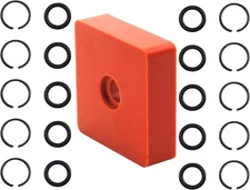 (10 Sets) 1/2 Inch Impact Wrench Retaining Ring Clips with O-Ring + Anvil... 