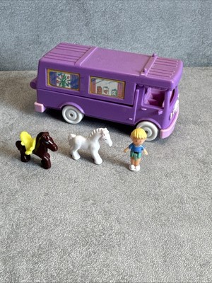 Polly Pocket , Stable on the Go , Horsebox , Vintage 1994 , komplett