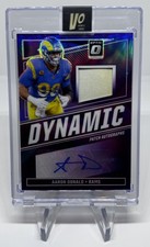 Aaron Donald Dynamic Patch Auto /25 SSP 🐏 2024 Donruss Optic Football HOF 🔥