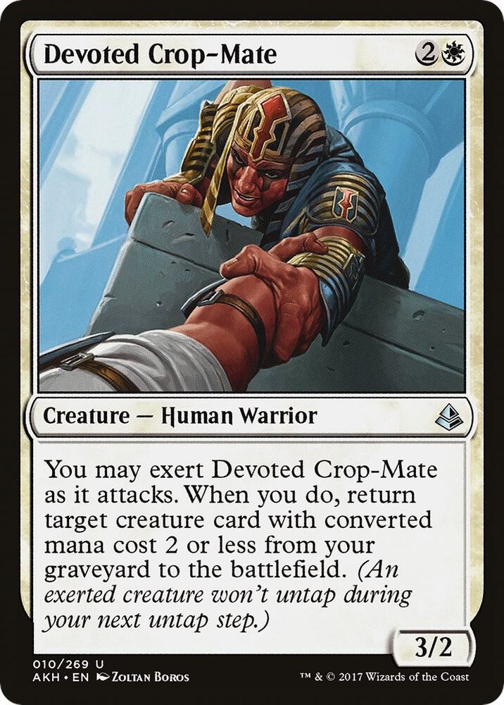 Devoted Crop-Mate 10 UC Amonkhet Magic: The Gathering NM/M
