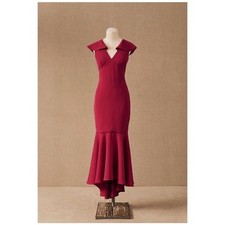 NWT BHLDN Sachin & Babi Nonnette Flutter Sleeve Dress Fuschia Pink Mermaid 4