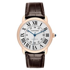 Cartier Ronde Solo XL Steel Rose Gold Mens Watch W6701009 Papers 2