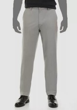 Ralph Lauren Men's Gray Performance Stretch Chino Dress Pants Size 34W 32L