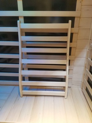 Ergonomic Sauna Backrest in Hemlock for Relaxing Spa Experience