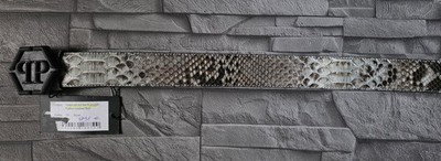 PHILIPP PLEIN PYTHON LEATHER BELT / LIMITED EDITION / 95 / NEU /