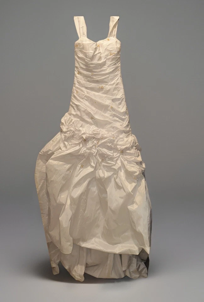 Vestido de novia Maggie Sottero alta costura imperial vestido talla 4 cuentas usado en excelente estado oro margarita Foto 2 de 4