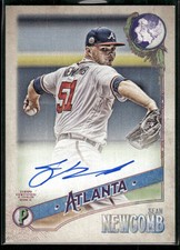 #GQA-SN Sean Newcomb 2018 Topps Gypsy Queen #/99 Auto GQ Logo Swap Book End