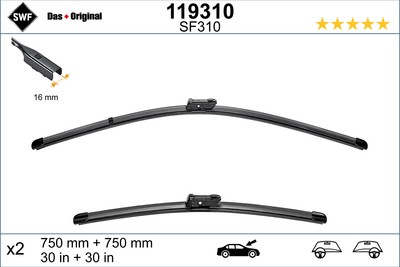 SWF 119310 Wiper Blade for Cupra,VW