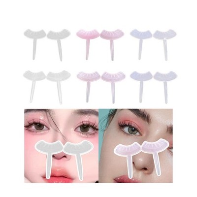 2 Stück Lazy Quick Make-up unter Wimpern Vorlage Unteres