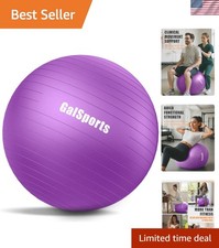 Durable Slip-Resistant 65cm Stability Ball - Safe Core Strengthening for Adults