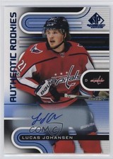 2022 Upper Deck SP Game Used Authentic Rookies Blue Lucas Johansen #224 Auto 8d4